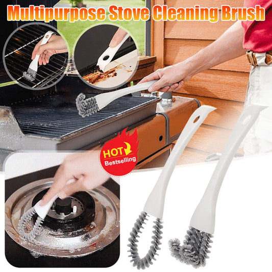 Brosse multifonction pour nettoyer les poêles