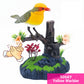 Jouet Interactif d’Oiseau Chantant à Commande Vocale