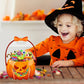 🎃👻Sacs à friandises d'Halloween en forme de citrouille | La fermeture à glissière refermable empêche les bonbons de se renverser🍬