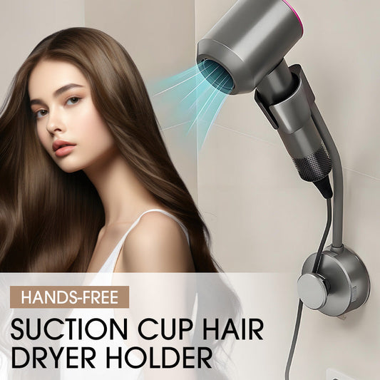 Support mains libres à ventouse pour sèche-cheveux