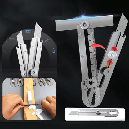 Couteau utilitaire polyvalent avec lame rétractable cassable