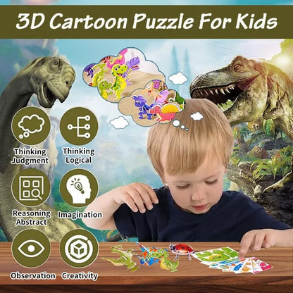 Puzzle 3D éducatif de dessins animés