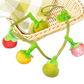 Ficelle interactive en forme de fruit pour chat