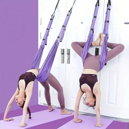 📢 65 % de réduction – Corde de Yoga Aérienne ZenFlex pour Soulager les Maux de Dos ! 💜 Étirements Ciblés + Portable + Récupération Rapide