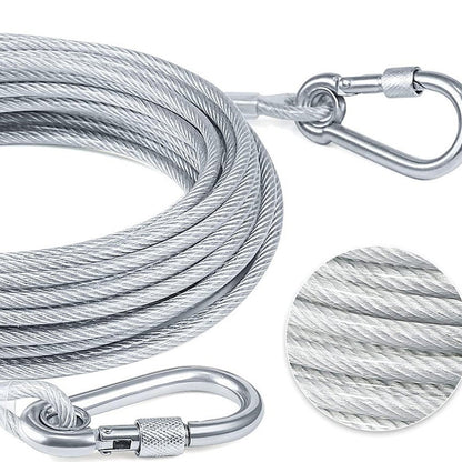🔥✨Corde multifonction inox : idéale pour le sèche-linge intérieur 🏡, et assez solide pour les grands chiens à l'extérieur 🐕 – 1 corde, usages infinis ! 💫