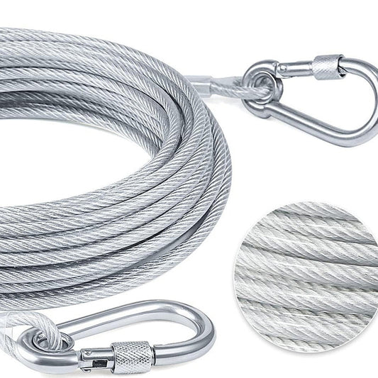 🔥✨Corde multifonction inox : idéale pour le sèche-linge intérieur 🏡, et assez solide pour les grands chiens à l'extérieur 🐕 – 1 corde, usages infinis ! 💫