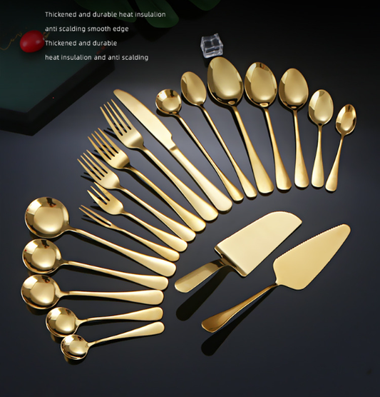 (🔥Soldes exceptionnels - 49 % de réduction) Set de couverts en acier inoxydable