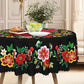 🔥Vente chaude🔥Nappe florale mexicaine avec bord festonné (50% de réduction)