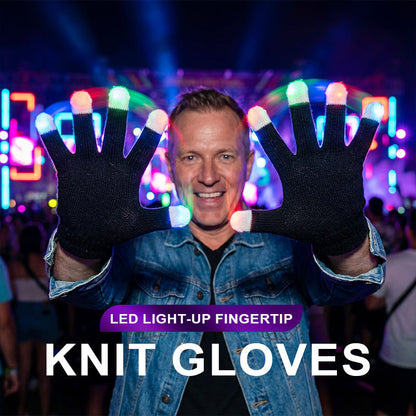🔥Offre à durée limitée-Gants tricotés à bouts de doigts lumineux à LED
