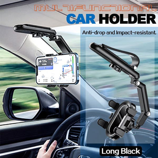 📱 Support de téléphone pliable pour voiture – Réglage multi-axes 1080°, fixation anti-vibrations et maintien en silicone