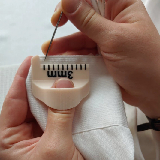 Jeu de jauges pour coutures au bord des doigts