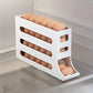 Boîte de rangement pour œufs coulissante Boîte de rangement pour porte latérale de réfrigérateur Plateau à œufs roulant de qualité alimentaire Plateau à œufs roulant automatique
