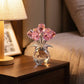 💎 50 % DE RÉDUCTION ! 💎 Rose en cristal éternelle dans un vase – Souvenir scintillant fait main, qui ne se décolore pas, idéal comme cadeau 🌹✨