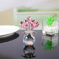 💎 50 % DE RÉDUCTION ! 💎 Rose en cristal éternelle dans un vase – Souvenir scintillant fait main, qui ne se décolore pas, idéal comme cadeau 🌹✨