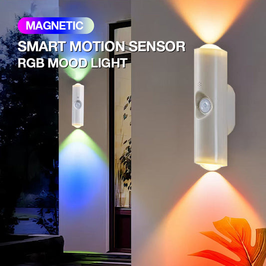 ✨ Capteur de mouvement intelligent magnétique avec éclairage RVB – Ambiance personnalisable 🌈💡