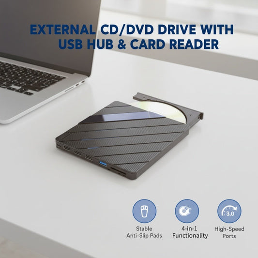 💿✨ Lecteur CD/DVD externe 2026 | Pour ordinateurs portables | Plug & Play, qualité supérieure 💎