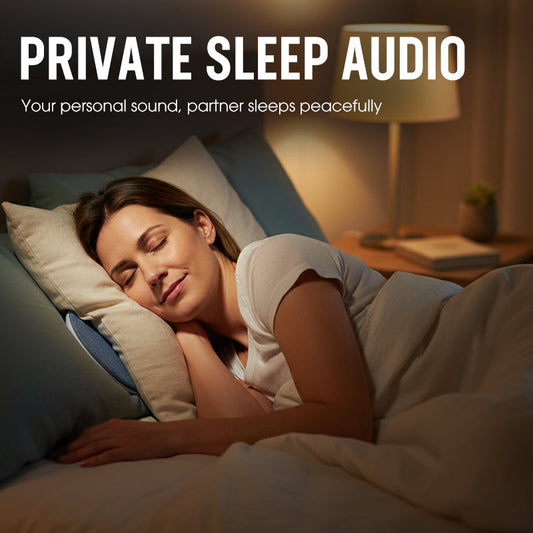 Enceinte ultra-fine pour oreiller Bluetooth 6.0 avec technologie à conduction osseuse