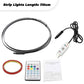 Bandes lumineuses LED USB pour intérieur de voiture avec télécommande