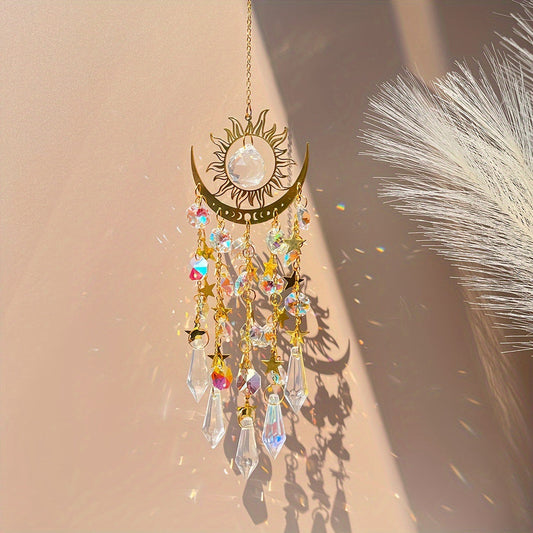 Dernier jour de vente !!!⌛✨ Capteur de soleil en cristal, décoration intérieure et extérieure pour fenêtre, chambre à coucher, cour, jardin☪️