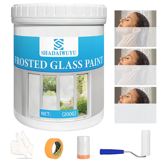 Revêtement en verre translucide mat givré