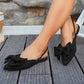 ✨ 50 % DE RÉDUCTION EN CE MOMENT ! 👡 Chaussures plates élégantes ornées d'un nœud et d'une bride à la cheville