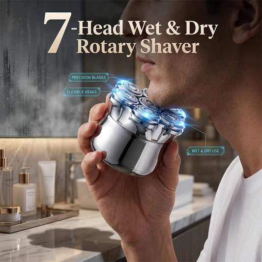 🔥Offre à durée limitée - Rasoir rotatif étanche Wet & Dry
