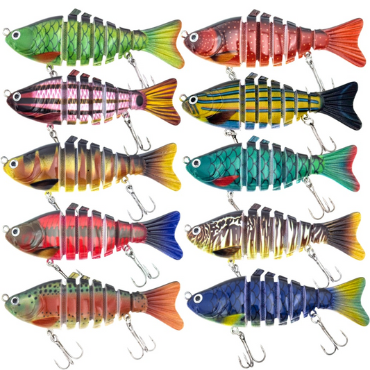 🎣 50 % DE RÉDUCTION ! 🐟 Leurre de pêche bionique à plusieurs segments