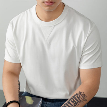 🔥SOLDES🔥T-shirt à col rond et coutures en V pour homme