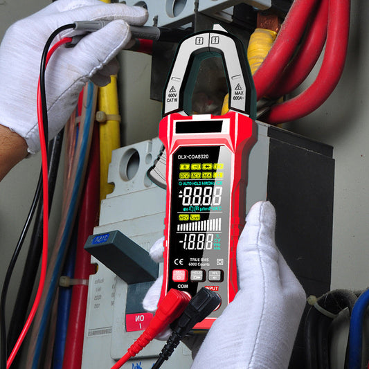 🔥Promotion exceptionnelle🔥 Pince ampèremétrique numérique tout-en-un : précision et puissance ! Gamme auto, écran couleur HD, mesure CA/CC, tension, température et NCV.
