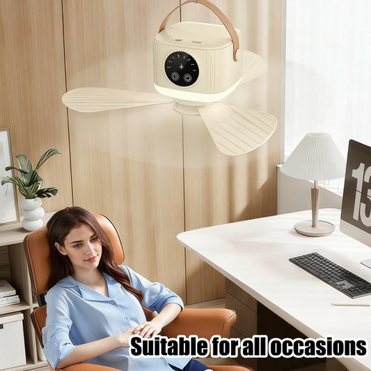 ⏰ Offre à durée limitée : 50 % DE RÉDUCTION sur un ventilateur de plafond rechargeable avec LED ! 🌬️✨