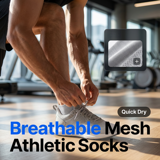🔥OFFRE SPÉCIALE🔥Chaussettes courtes pour homme, respirantes et antibactériennes
