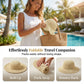 ☀️-50% | Chapeau paille large bord tissé main femme pliable
