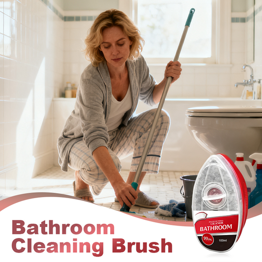 🚽 2 achetés, 1 offert ! ✨ Kit de brosses de nettoyage pour salle de bain - Manche ergonomique et poils denses pour nettoyer sans effort les joints de carrelage 🧽✨