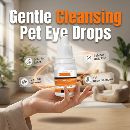 💐50% DE RÉDUCTION ! Gouttes Ophtalmiques pour Chiens et Chats – Nettoie Doucement les Saletés Quotidiennes 🐕🐈【Offre Limitée】