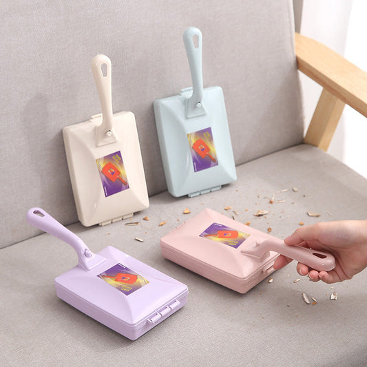 Brosse à tapis à double rouleau portable - Nettoyage sans effort, élimination des poils d'animaux