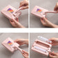 Brosse à tapis à double rouleau portable - Nettoyage sans effort, élimination des poils d'animaux