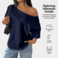 T-shirt décontracté à épaules dénudées pour femme