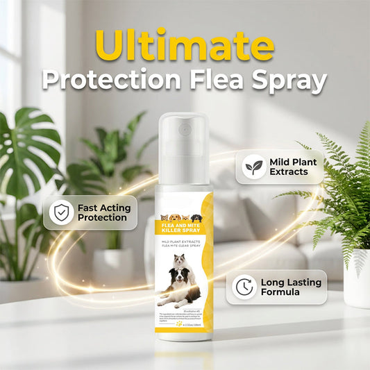 Spray antiparasitaire doux pour animaux de compagnie