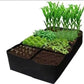 🌱 50% DE RÉDUCTION! 🧺 Lit de Jardin Surélevé en Tissu avec Séparateurs – Tissu Durable, Drainage Excellent & Gain de Place 🌿
