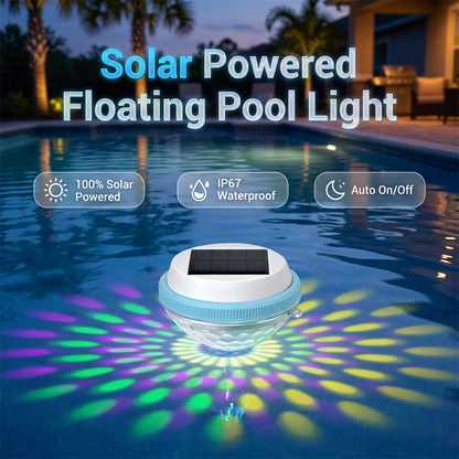 -50% Aujourd’hui 🏊‍♂️☀️ Lampe LED Flottante Solaire pour Piscine