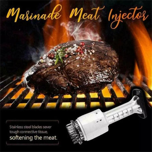 🍗🥩🍖 Attendrisseur de viande et injecteur de sauce 2-en-1 🎁