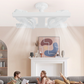 📢📢50 % DE RÉDUCTION !! ⏰Ventilateur de plafond à double tête avec lumière LED – design moderne avec télécommande pour salon et chambre