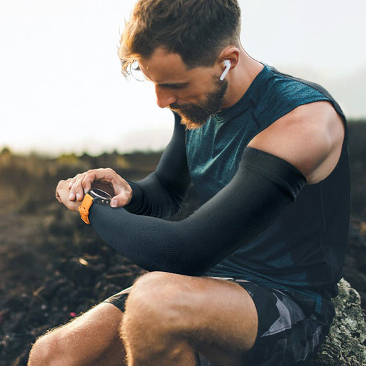 📢📢50 % de réduction !! ⏰Manches de compression sportives rafraîchissantes avec protection anti-UV