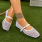 Ballerines en maille respirante avec bride pour femme