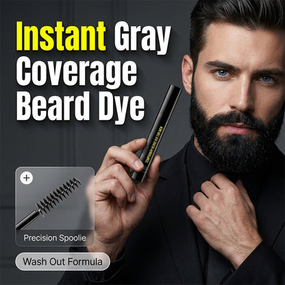 🖍️Coloration rapide pour barbe grise – pour un look plus fourni et plus marqué, stick de retouche pratique