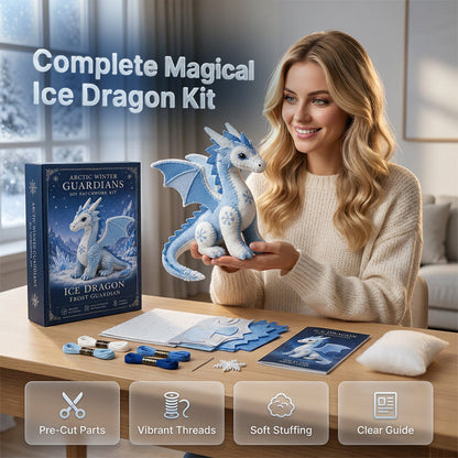-50% Aujourd’hui ❄️🐉 Kit DIY Dragon de Glace en Feutrine