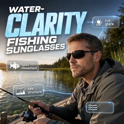 🎣⏳-50% | Lunettes de pêche polarisées ultra-légères • Protection UV400