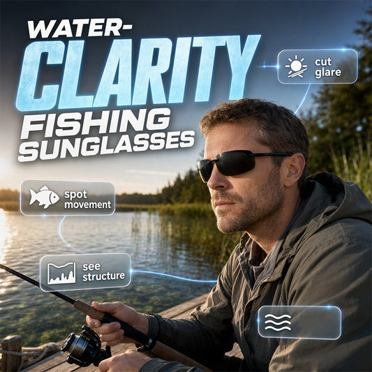 🎣⏳-50% | Lunettes de pêche polarisées ultra-légères • Protection UV400