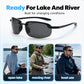 🎣⏳-50% | Lunettes de pêche polarisées ultra-légères • Protection UV400