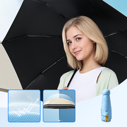 -50% Aujourd’hui ☂️☀️ Parapluie Pliant Compact Anti-UV